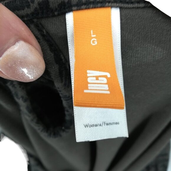 Lucy Sleeveless Knit Stretch Tank Dress Size L Keyhole Pockets Green Black - Picture 11 of 12